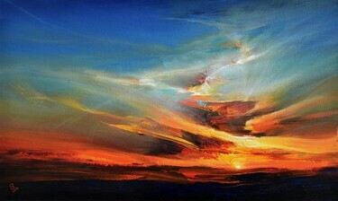 Evening Sky in a Blaze of Color by Grozdanovski Ivan