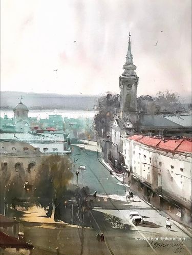 Pogled preko krovova by Djukaric Dusan