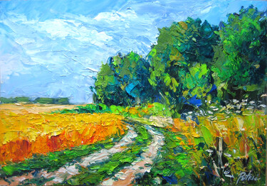 A path next to a wheat field by Petrić Gordan